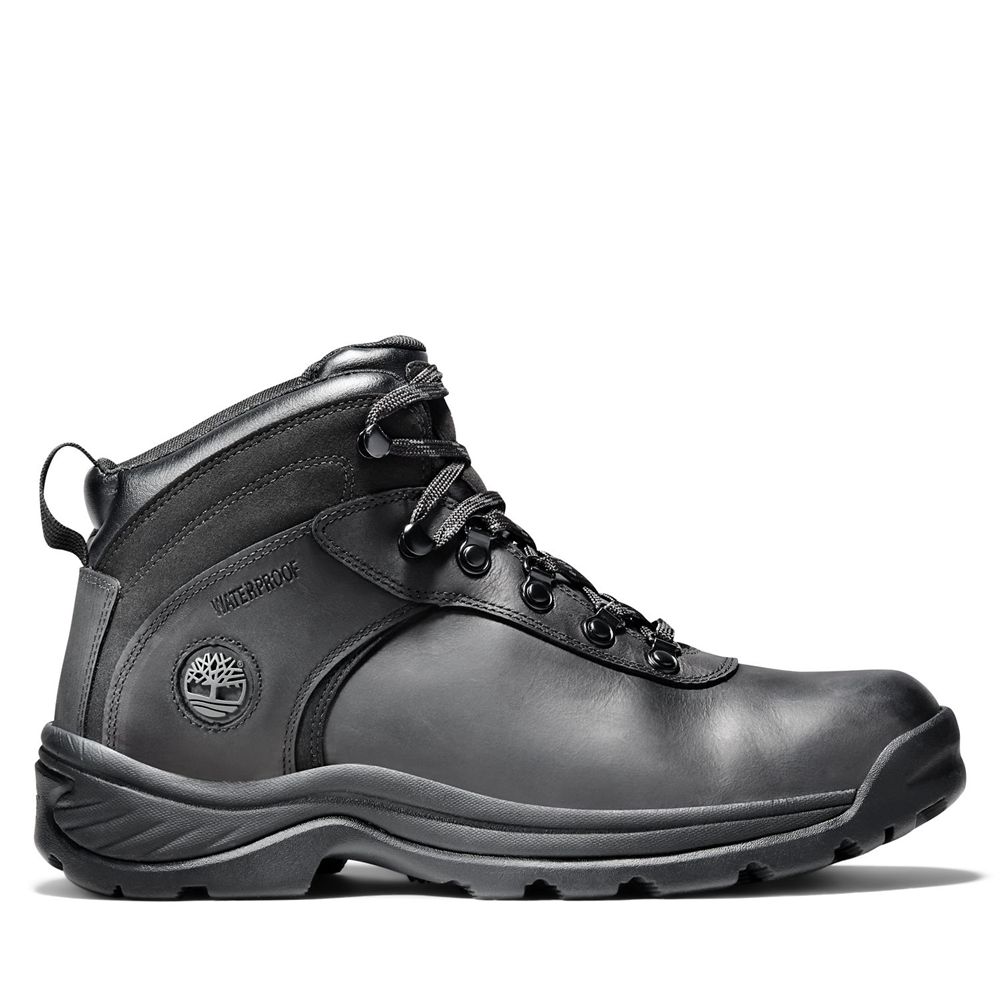 Botas de Montaña Timberland Argentina Hombre - Flume Mid Waterproof - Negras - NHBFVU-094